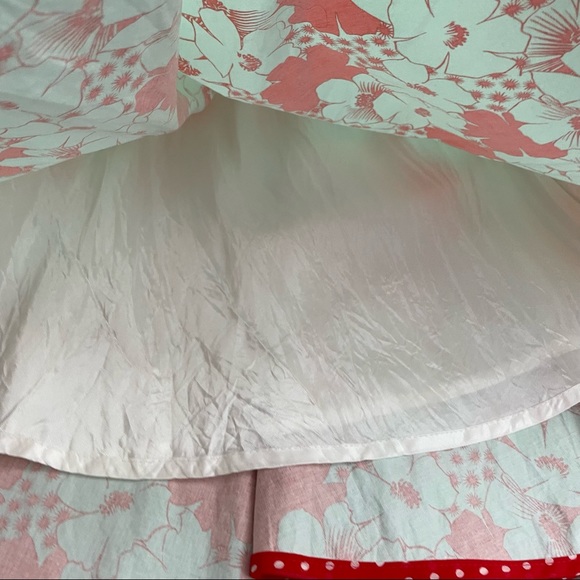 Beau bois fit and flare dress floral retro halter retro pinup style size small - Picture 5 of 8